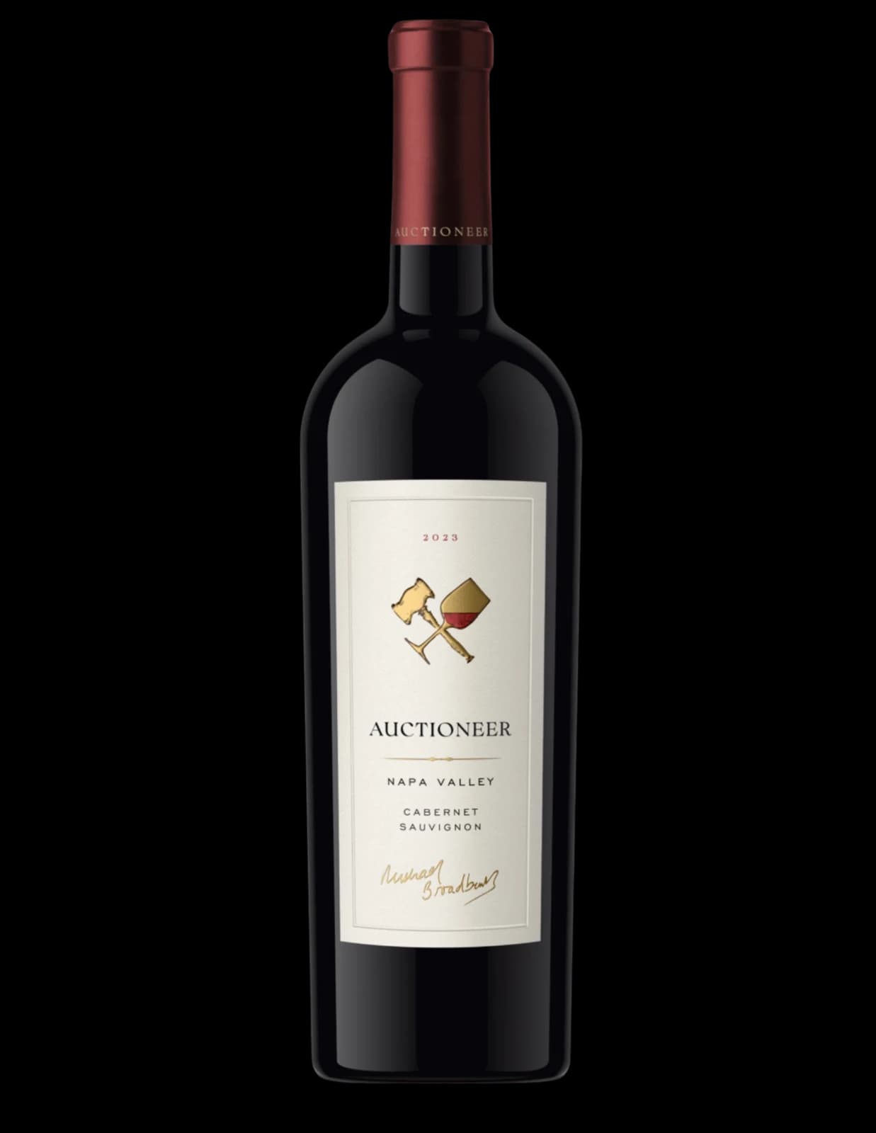 2023 Auctioneer Cabernet Sauvignon bottle reference